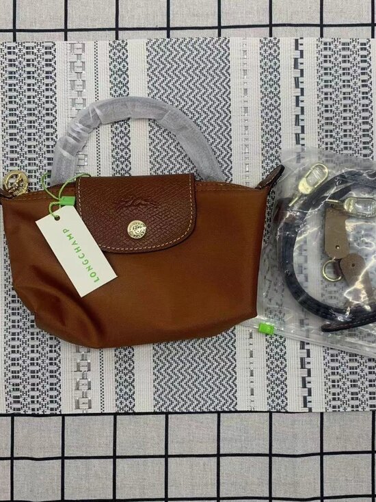 Longchamp Handbags - 🍦Longchamp Mini Brown Crossbody - Le Pliage Pouch